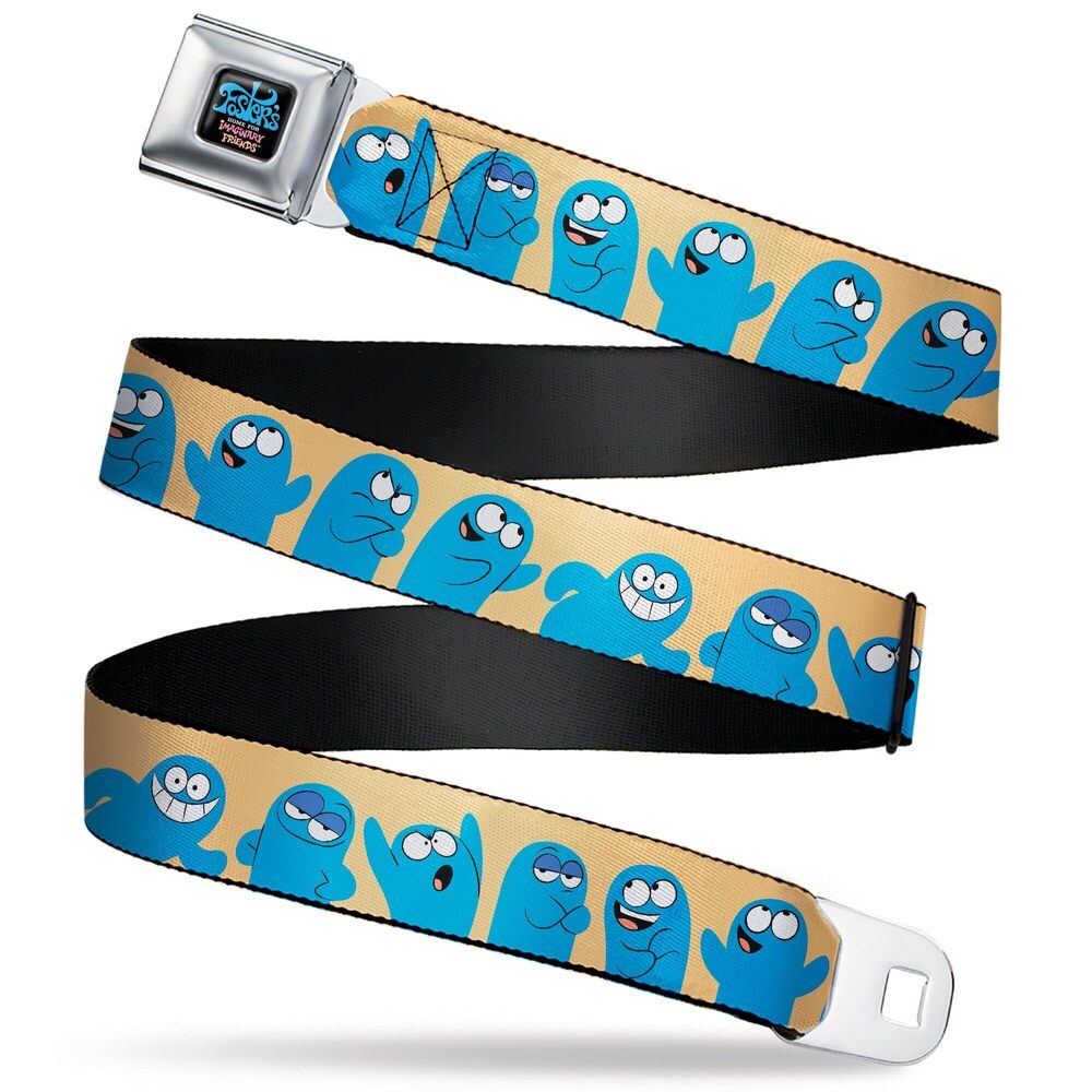 3332 Warner Bros. Animation Belt, Seatbelt Buckle Belt, Fosters Home